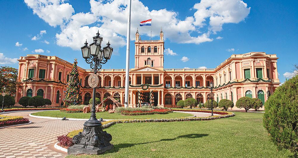 El Palacio de López, inaugurado en 1892, es la sede de gobierno paraguaya.