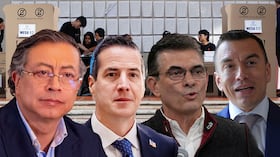 Gustavo Petro, Bernie Moreno, Rodrigo Paz y Daniel Noboa