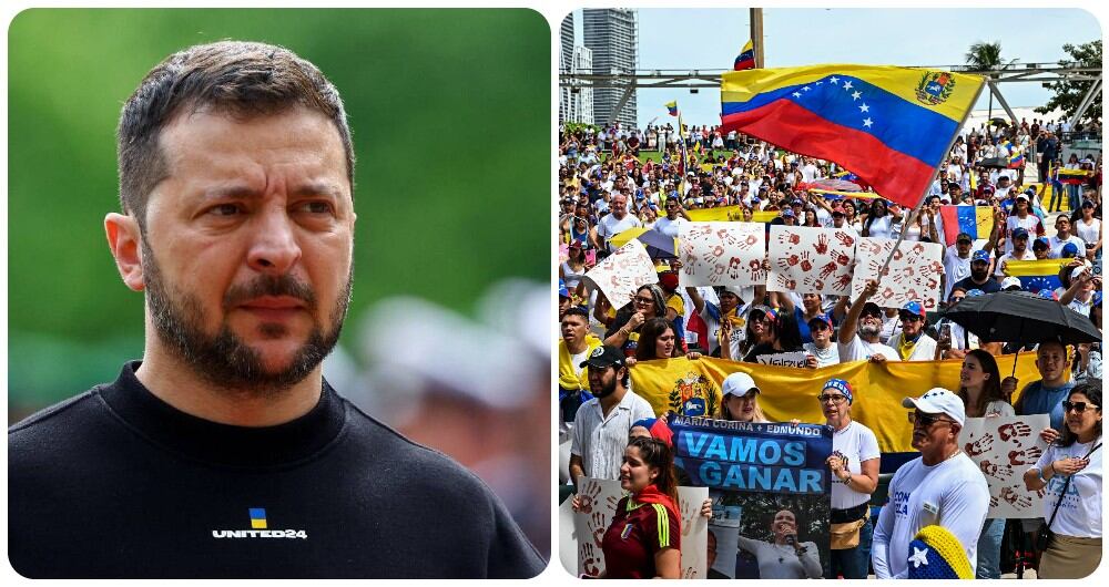 El presidente ucraniano, Volodímir Zelenski, expresa su solidaridad a los venezolanos.