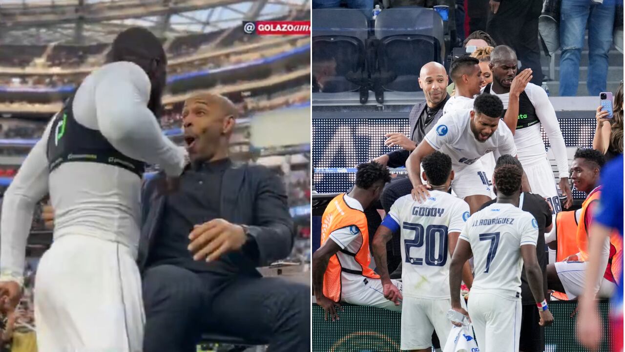 Cecilio Waterman y Thierry Henry