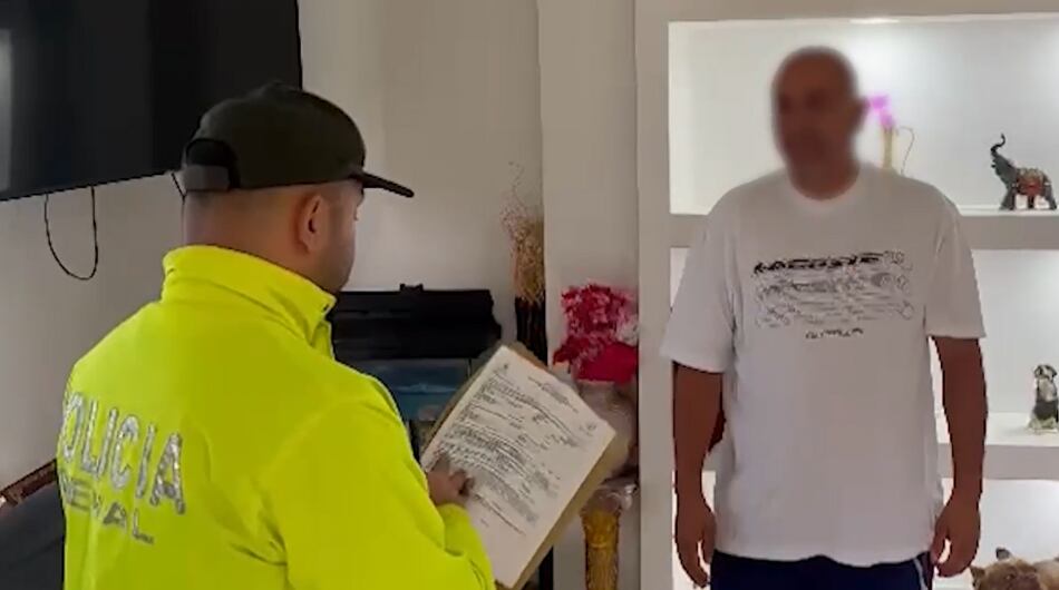 Momento de la captura del supuesto cabecilla de Los Pachelly.