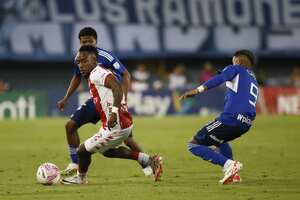 Bogotá. Octubre 21 de 2023. Santa Fe enfrenta a Millonarios por la fecha 18 de la Liga BeyPlay-II 2023, en el estadio Nemesio Camacho El Campín. (Colprensa - Lina Gasca)