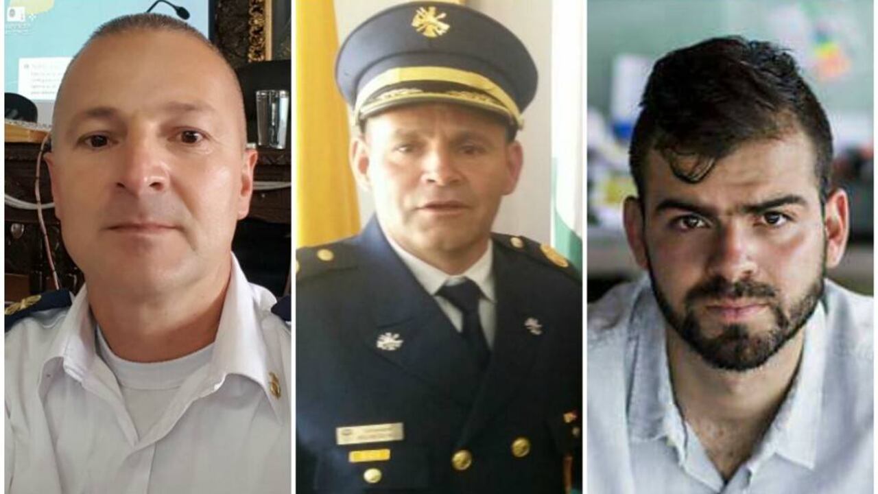 Elson Zuluaga, Arquímedes Zuleta y David Blandón.