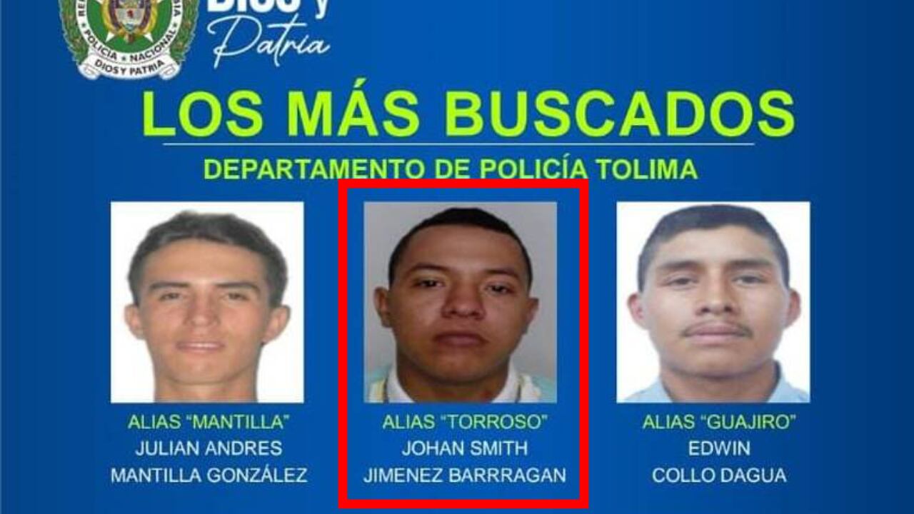 Cayó uno de los más buscados en Tolima: capturan a ‘Torroso’, el temido sicario señalado de una ola de homicidios en El Espinal