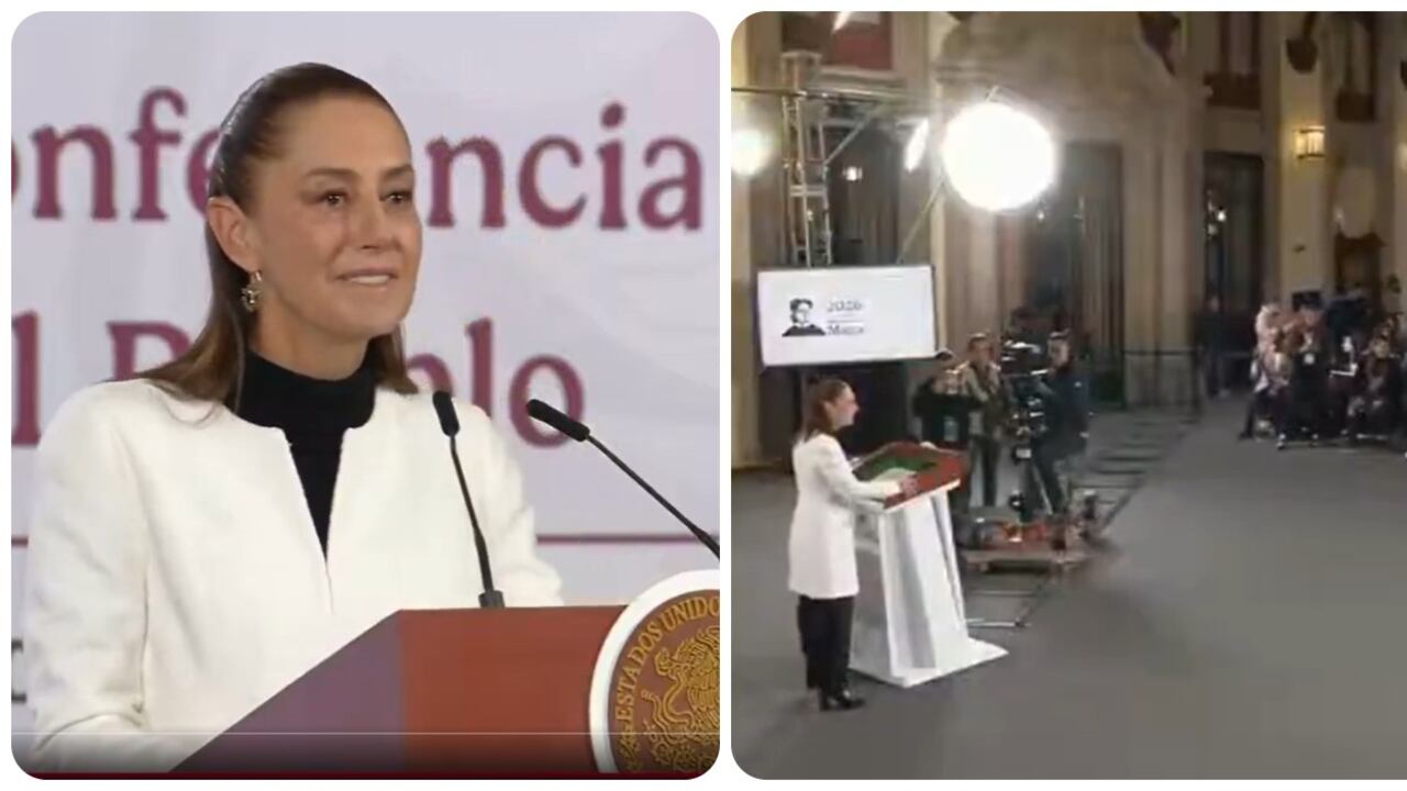 Claudia Sheinbaum detiene transmisión matutina por sismo.