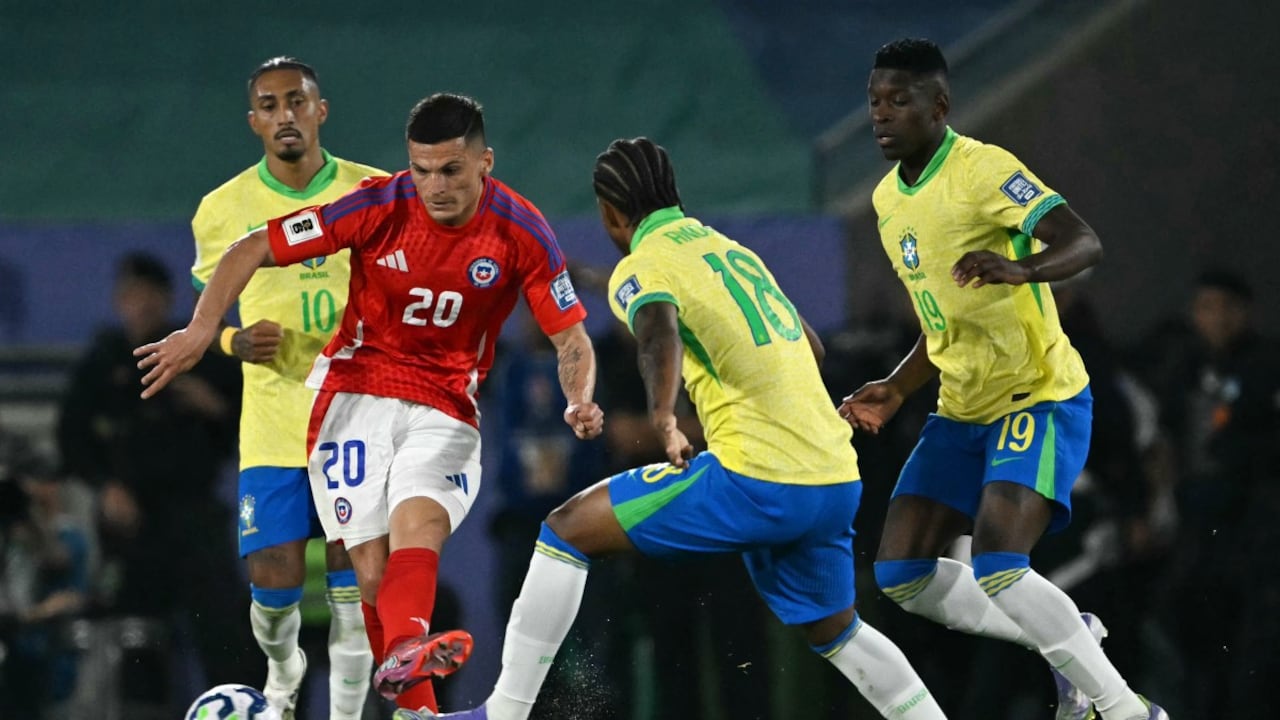 Brasil derrota a Chile por la penúltima jornada de la clasificación al Mundial 2026.