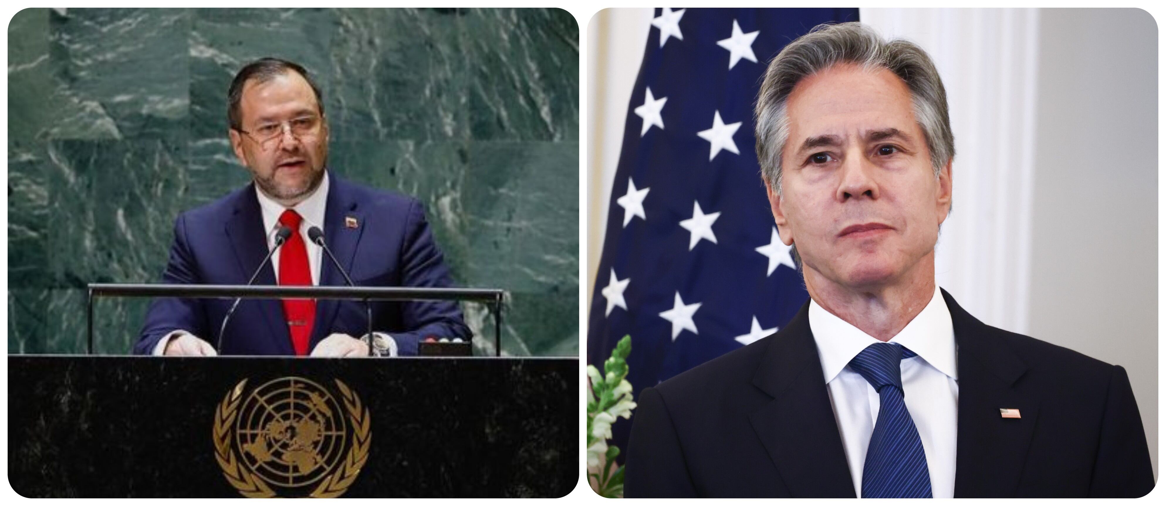 Yvan Gil y Antony Blinken