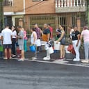 Distribución de agua en Envigado, tras corte masivo.