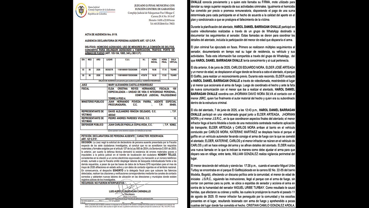 La jueza cuestionó a la Fiscalía y le recordó que debe cumplir el procedimiento y sustentar sus solicitudes con pruebas, no con supuestos.