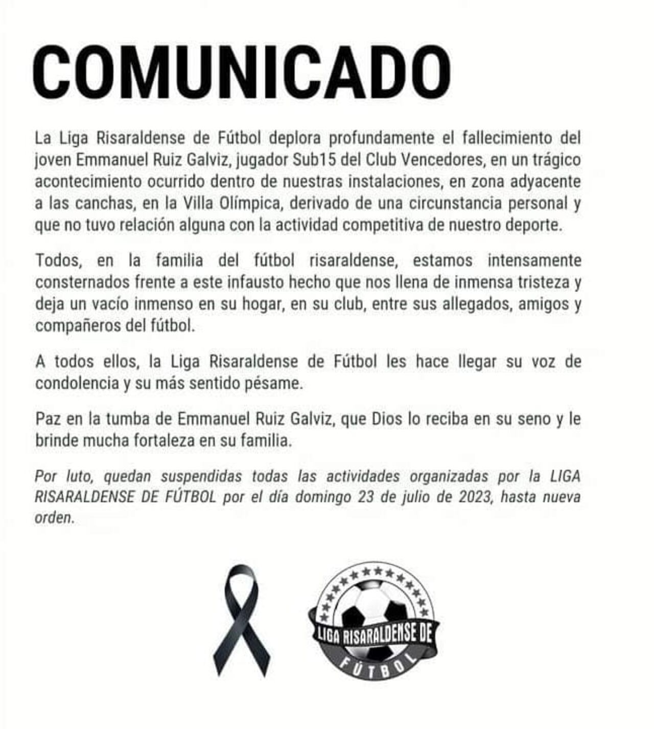 La víctima es un menor de 14 años