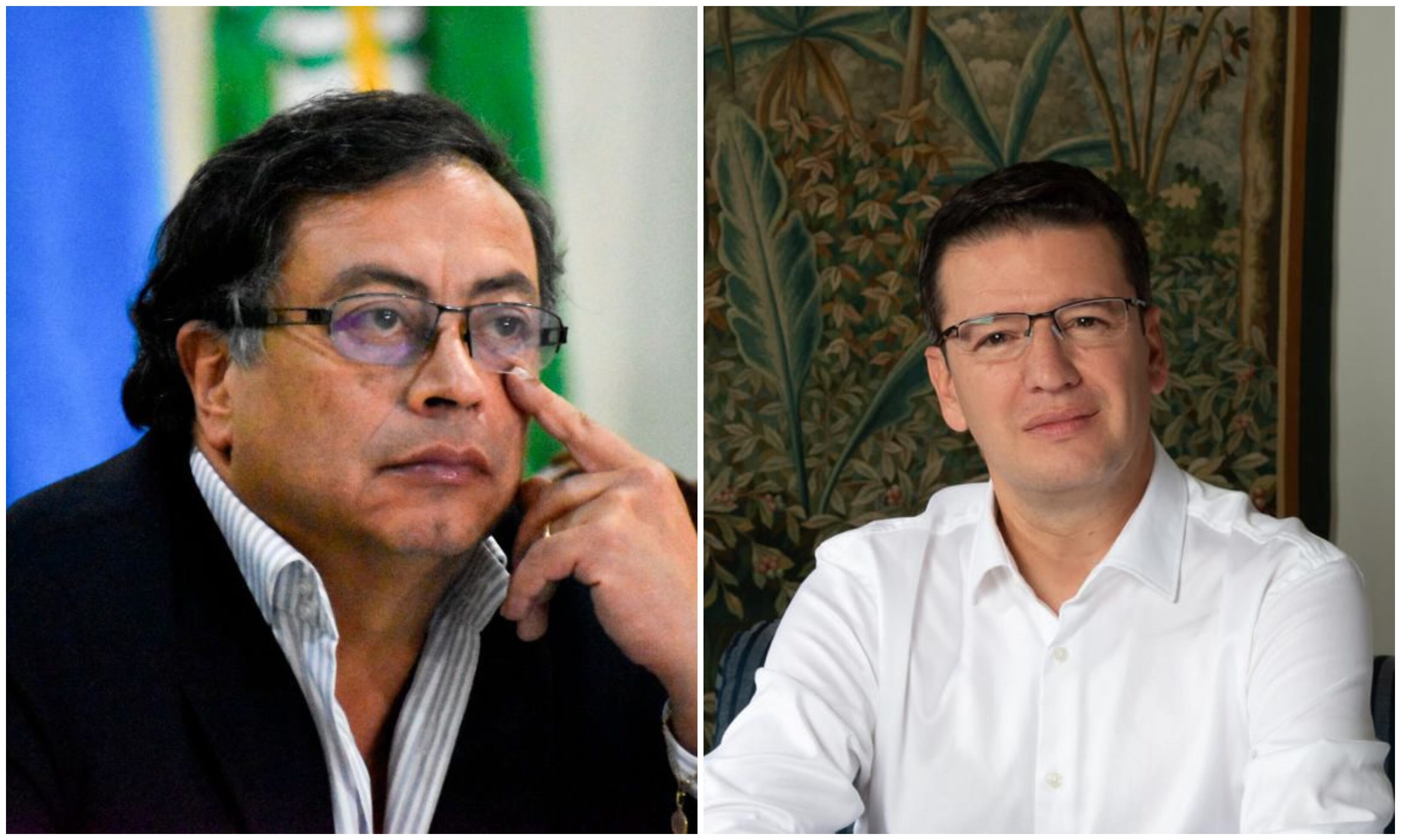 Presidente Gustavo Petro y Germán Bahamón