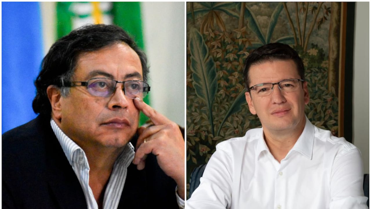Presidente Gustavo Petro y Germán Bahamón.
