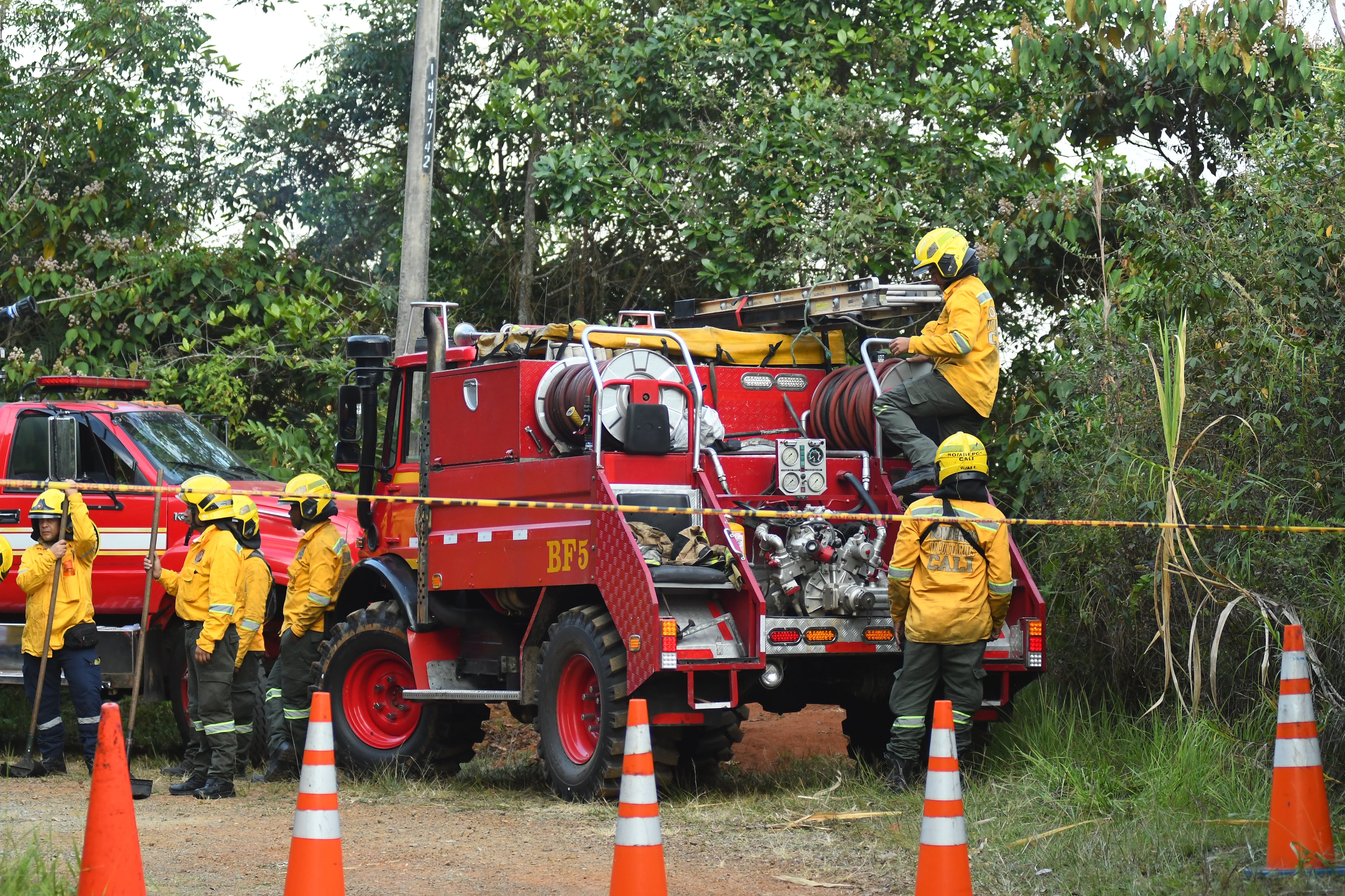 Incendio forestal en Pichindé