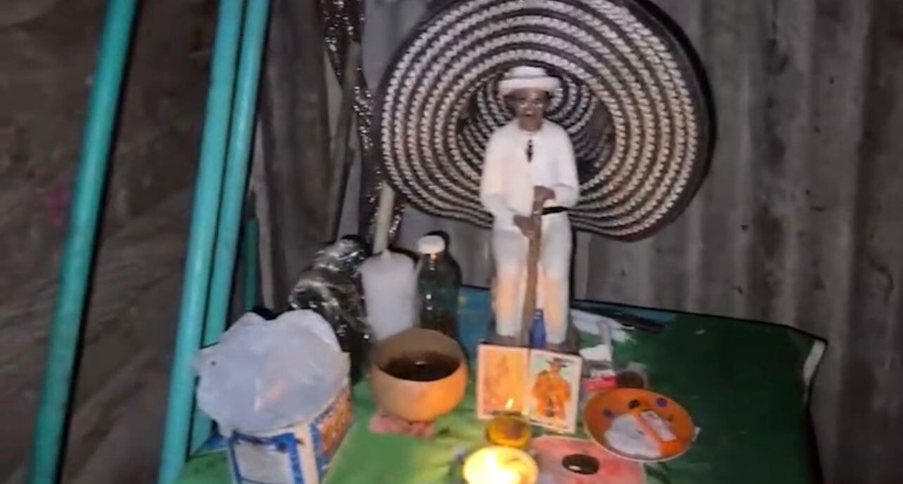 Santería que practicaban grupos criminales en Barranquilla.