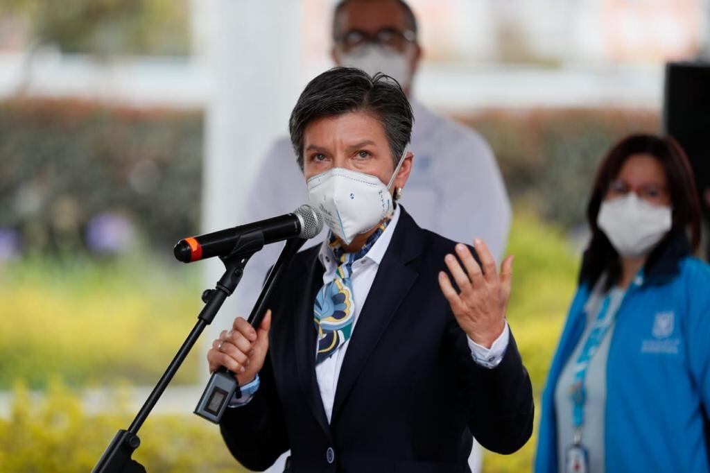 La alcaldesa de Bogotá explica los puntos de vacunación en la ciudad