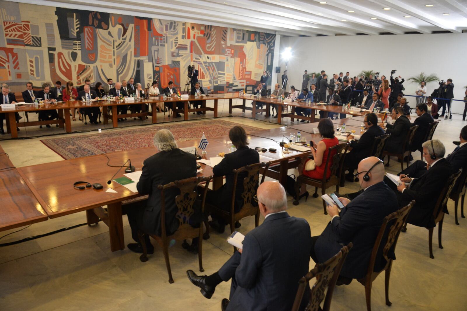 Encuentro de presidentes de Latinoamérica en Brasil.