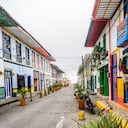 Filandia, en el Eje Cafetero, es uno de los pueblos más coloridos de Colombia.