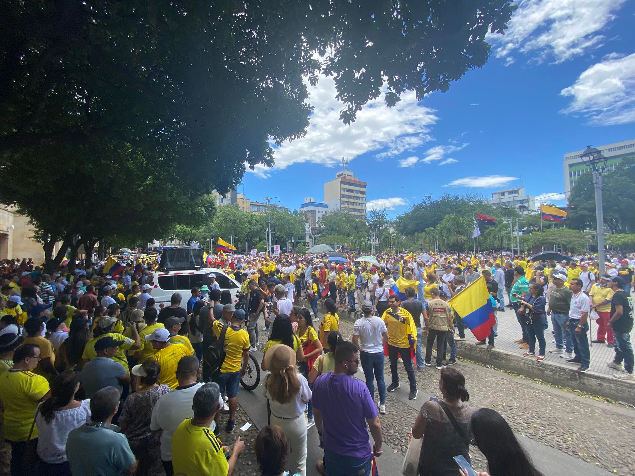 Parque Santander, en Cúcuta.