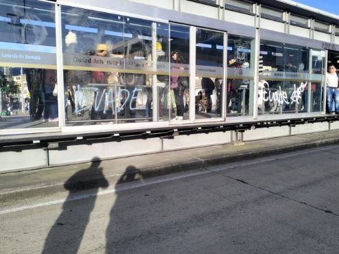 Vandalización en estaciones de la calle 26 en Bogotá