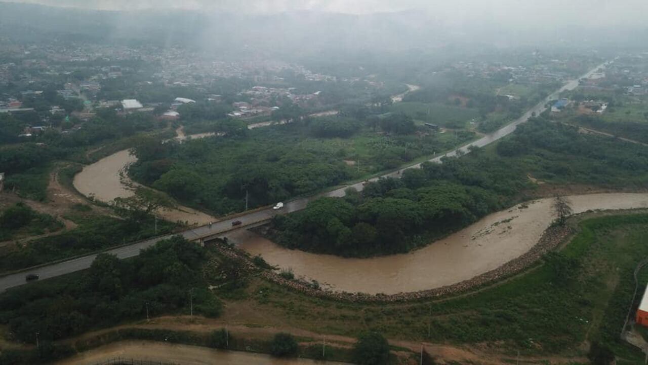 Panorámica del Río Pamplonita en Cúcuta.