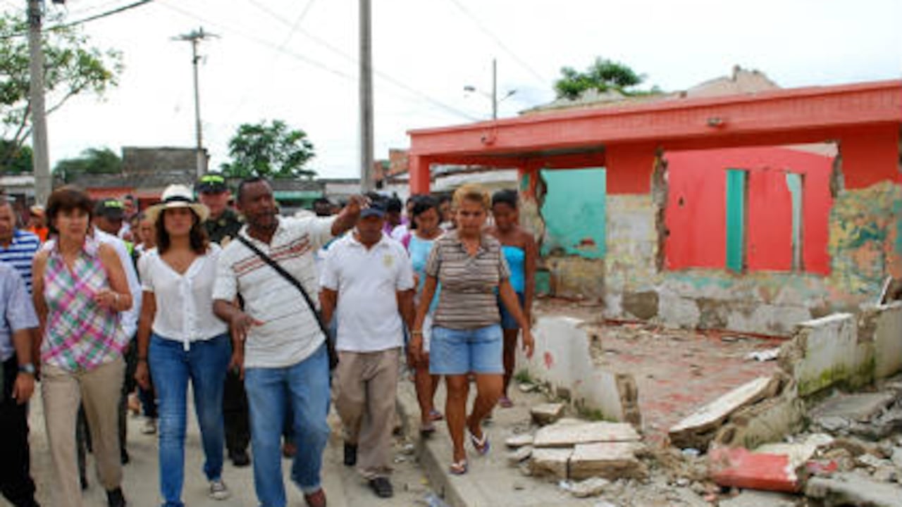 El barrio San Francisco fue construido hace 40 años. Al igual que el municipio de Gramalote, una falla geológica destruyó miles de viviendas.