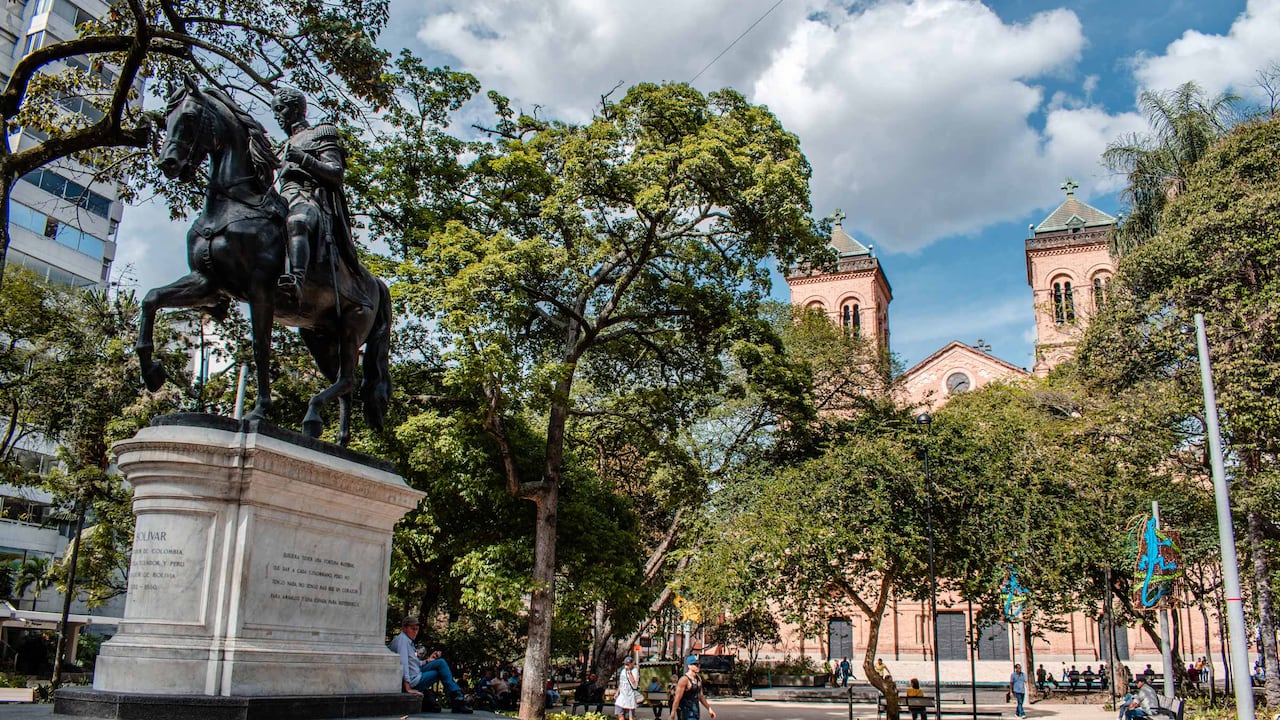 Parque Bolívar de Medellín, Antioquia.