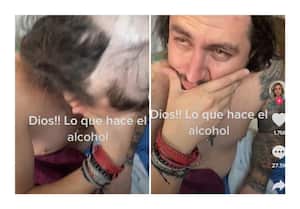 El hombre llegó un día antes ebrio a su casa.