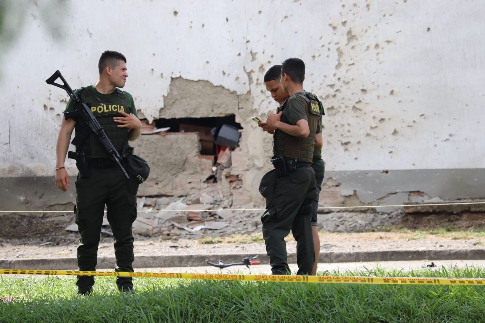 Atentado terrorista estación los mangos al Oriente de Cali