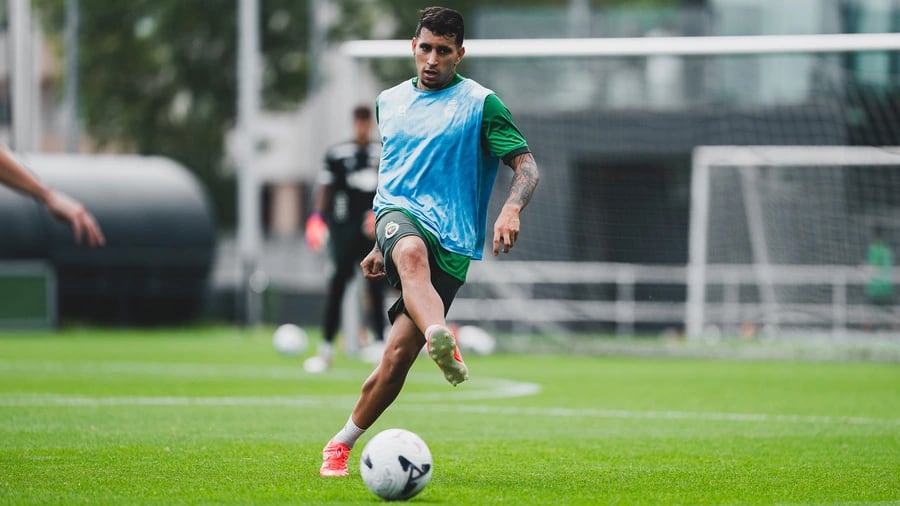 Gustavo Puerta, volante de Racing de Santander y la Selección Colombia