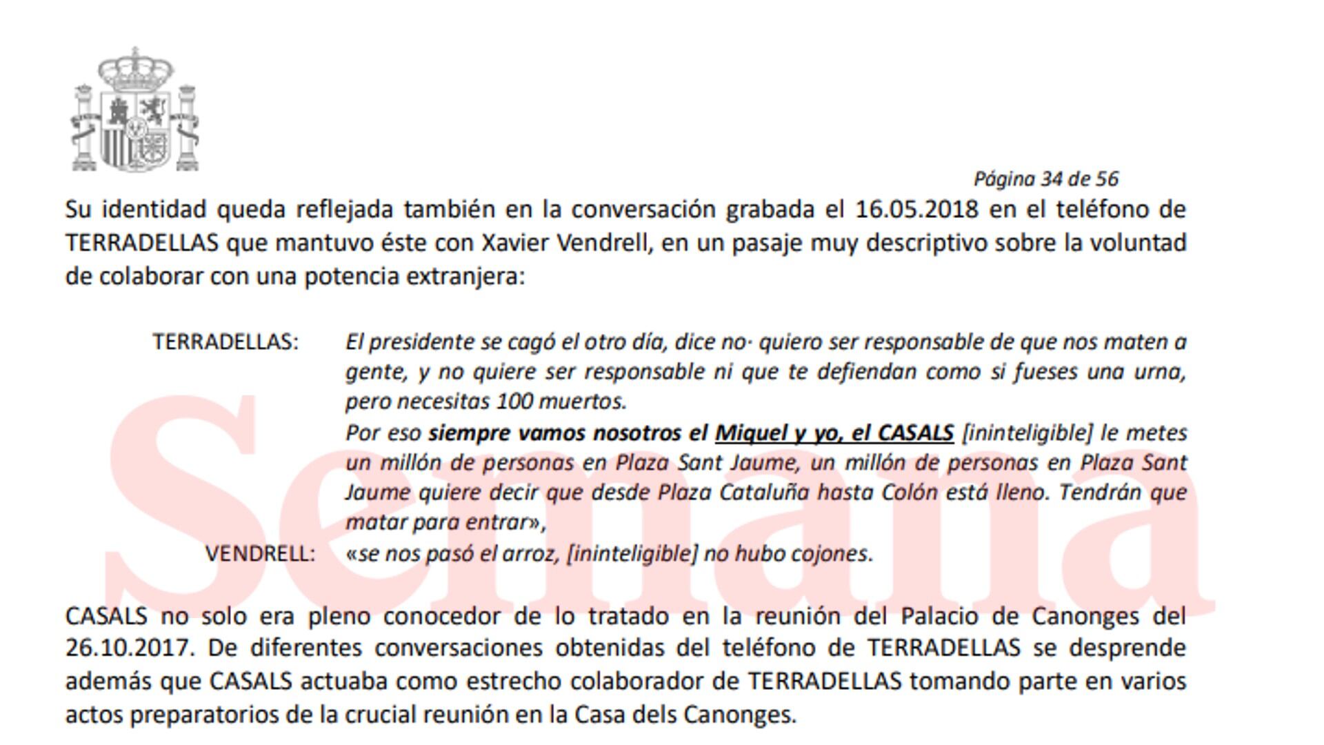 Informe judicial en España relaciona a Xavier Vendrell.