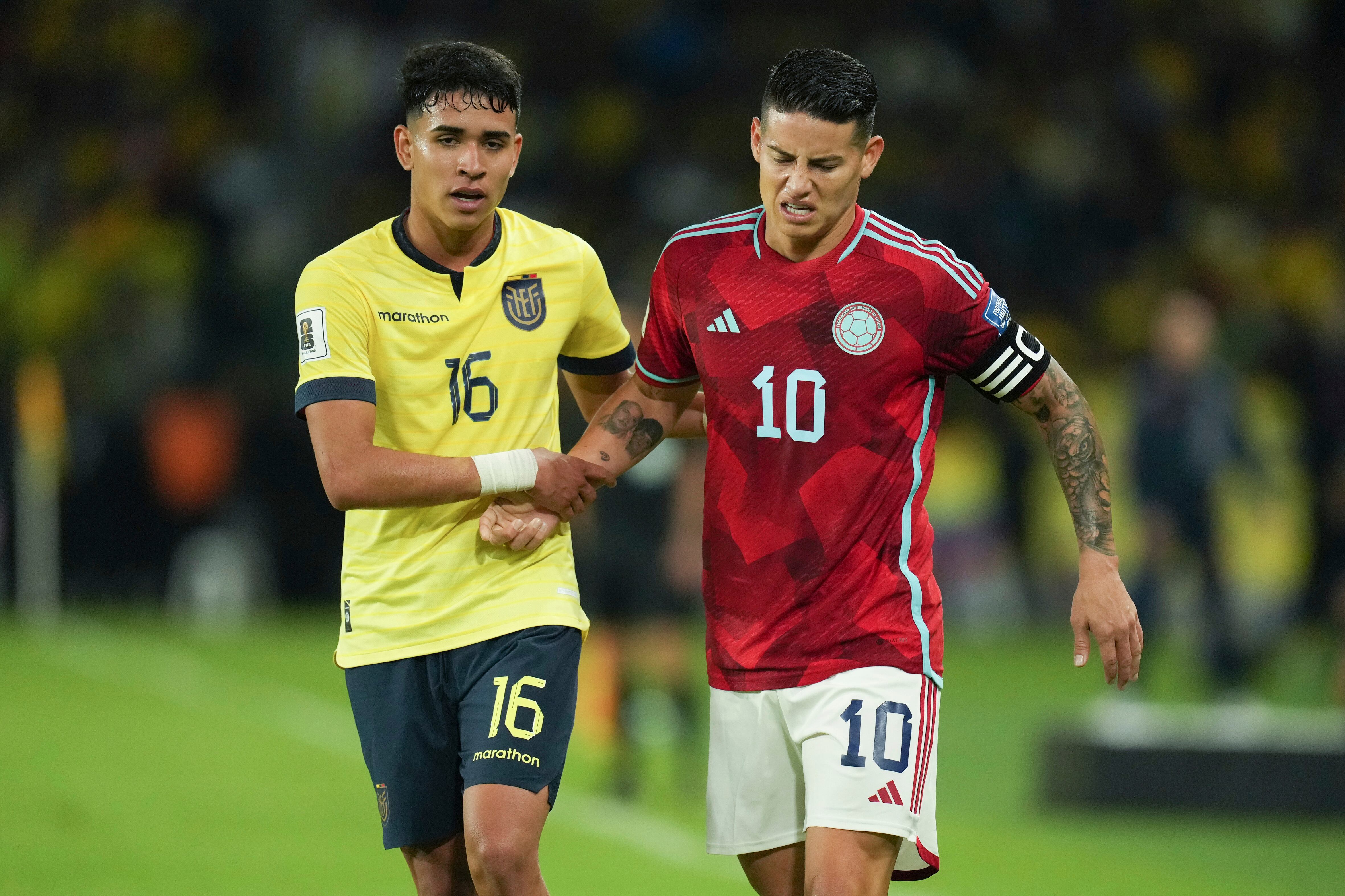 James Rodríguez estuvo los 90 minutos ante Ecuador.
