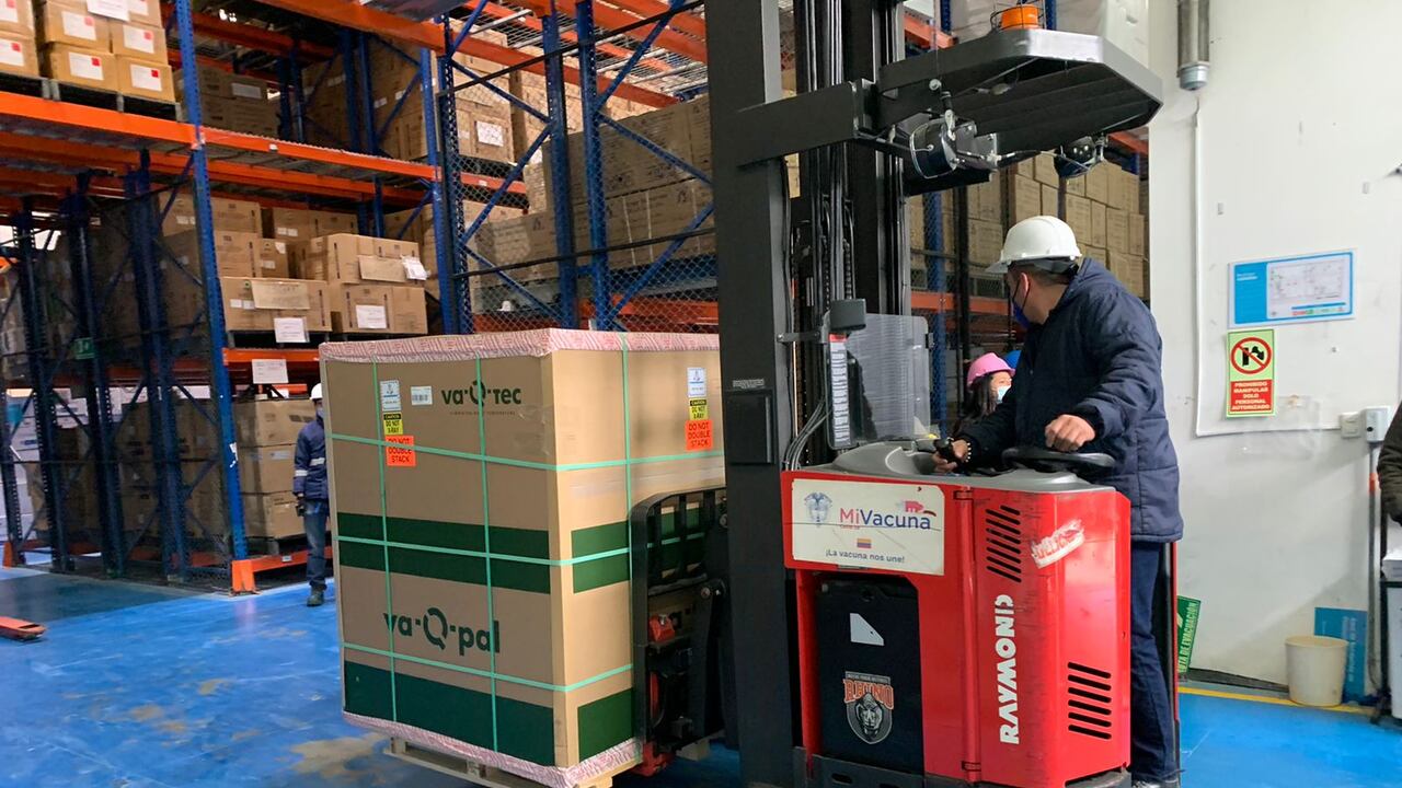 Llegada de vacunas de Moderna a Colombia