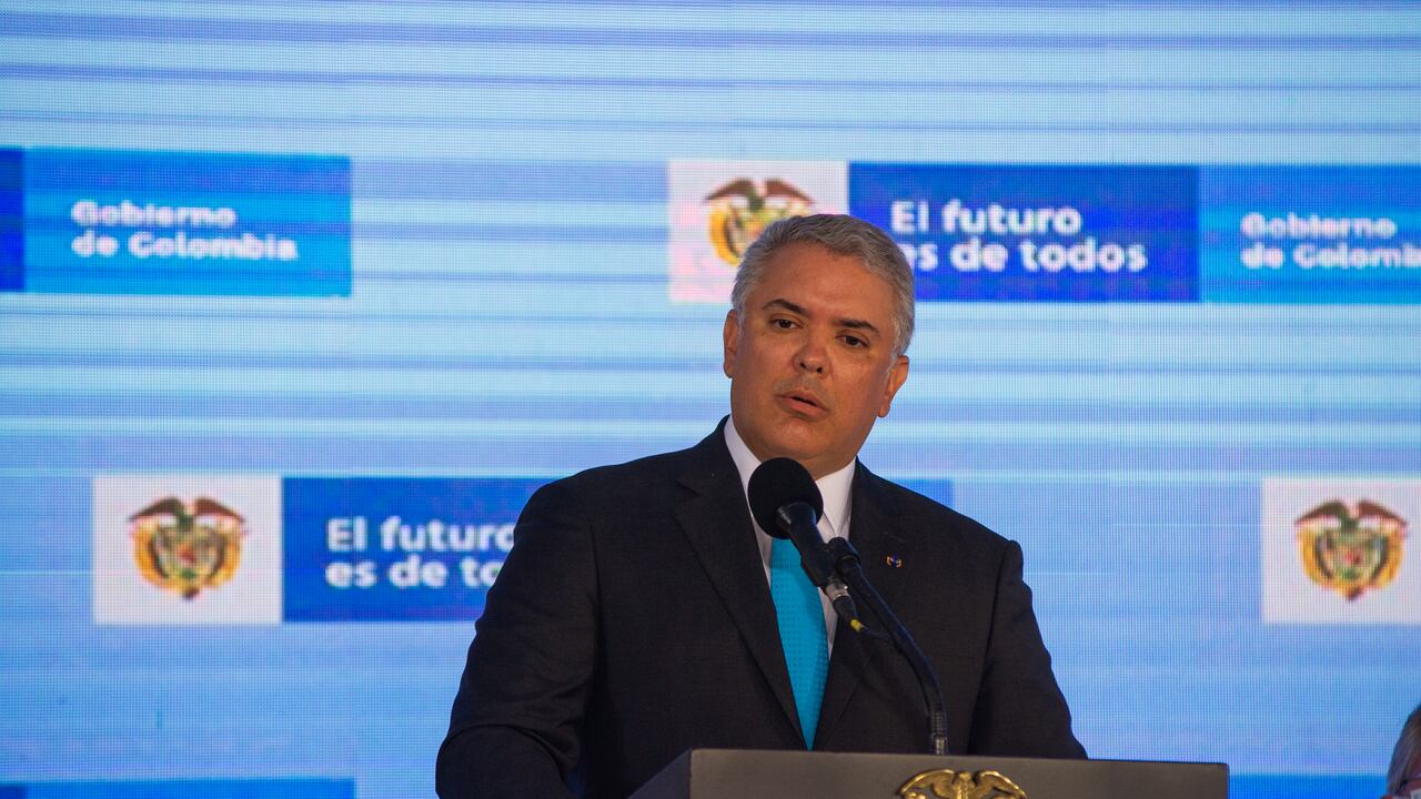 El presidente de Colombia, Iván Duque Márquez, aseguró tener lista la orden para extraditar a alias Otoniel. (Foto de Sebastian Barros / NurPhoto a través de Getty Images).