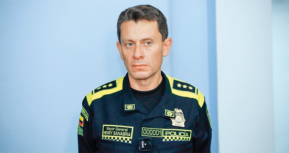  Mayor general Henry Sanabria, director de la Policía Nacional.