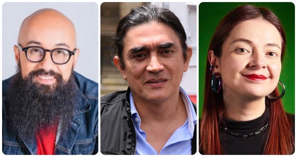 Carlos Carrillo, Gustavo Bolívar y Heidy Sánchez.