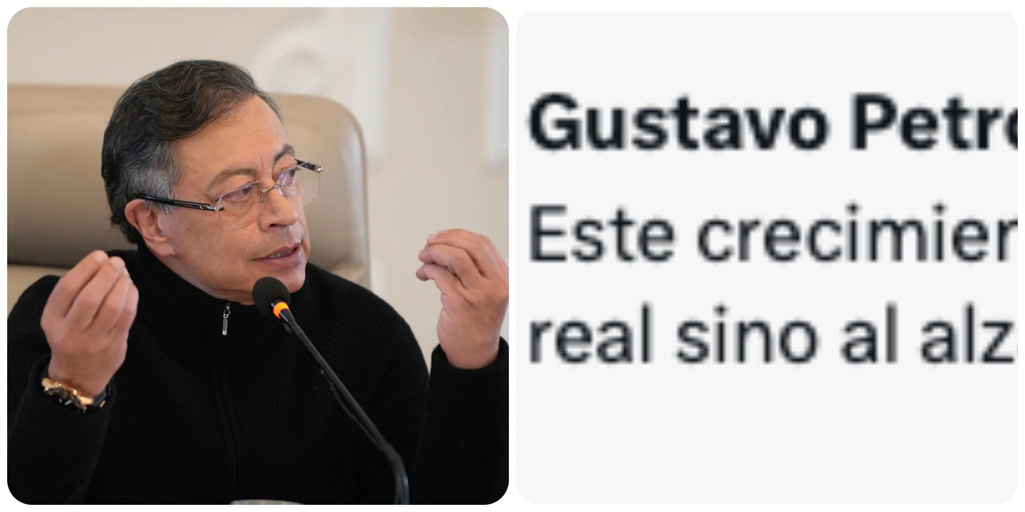Trino del presidente Gustavo Petro sobre emergencia económica
