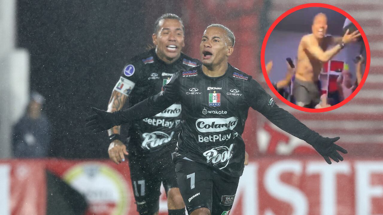 Felicidad absoluta de Once Caldas tras eliminar a Huracán de Sudamericana.