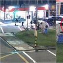 Cámara grabó el momento de la persecución de los delincuentes que intentaron secuestrar al influenciador.