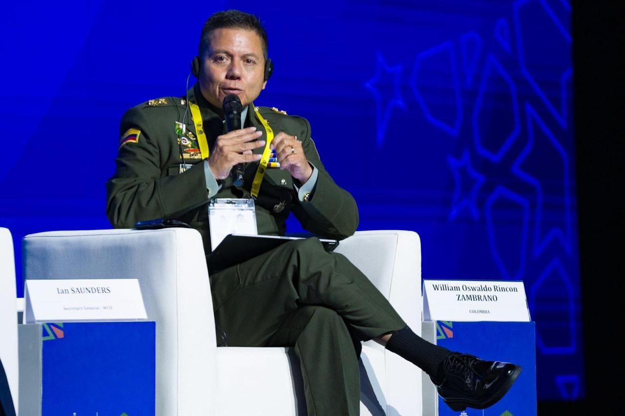 Director de la Policía, William Rincón, en la Asamblea General de la Interpol
