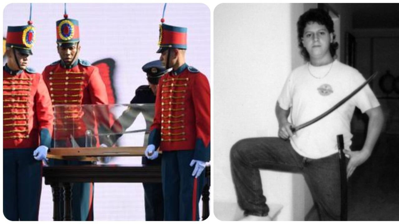 La Espada de Bolívar estuvo presente en la posesión de Gustavo Petro y la senadora Paloma Valencia compartió una foto en la que aseguró que el hijo de Pablo Escobar luce con la espada.