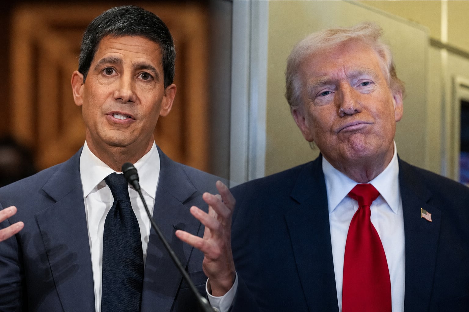 Kevin Warsh y Donald Trump.
