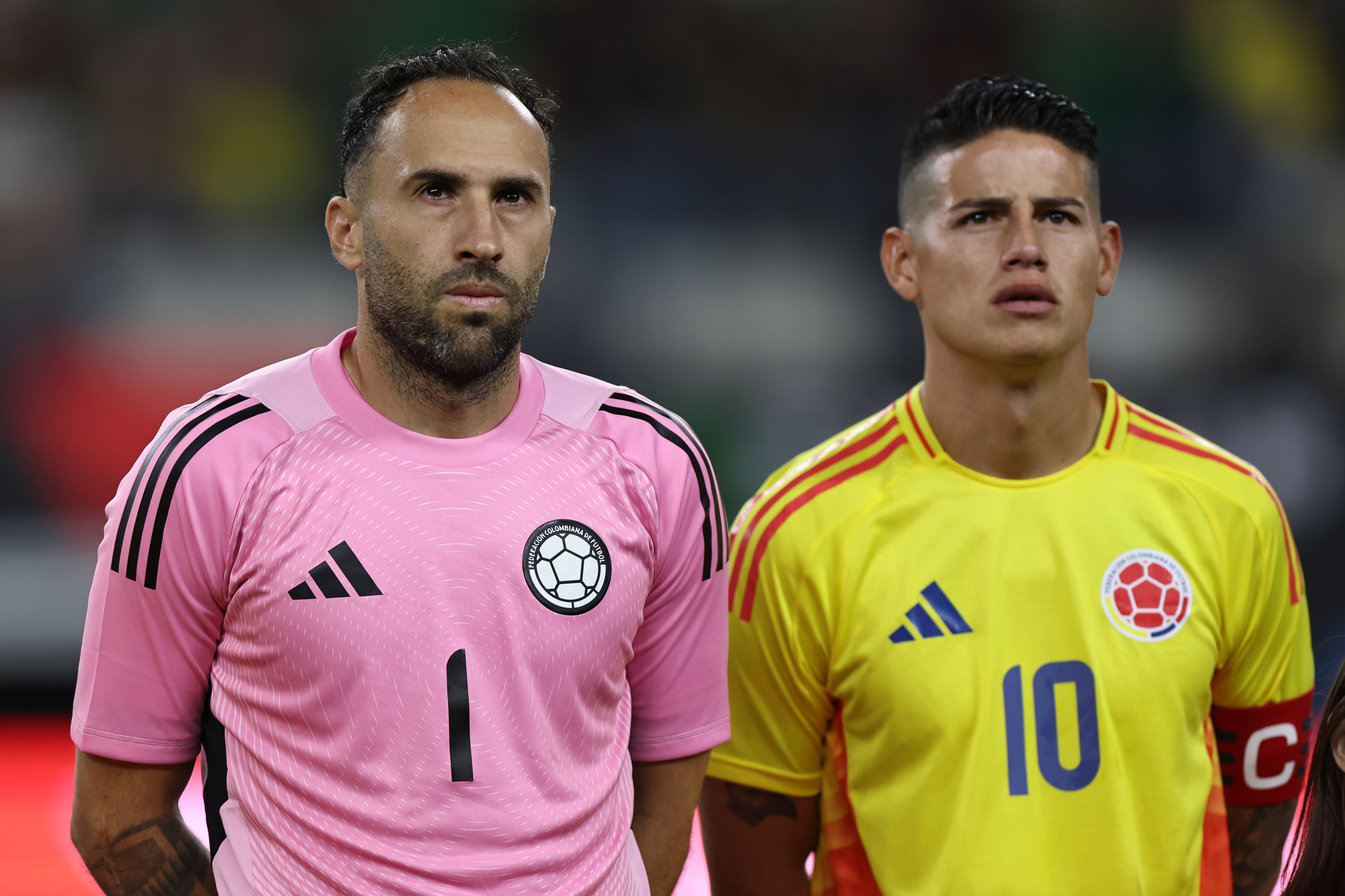 David Ospina y James Rodríguez, referentes de la Selección Colombia de Mayores rumbo al Mundial 2026