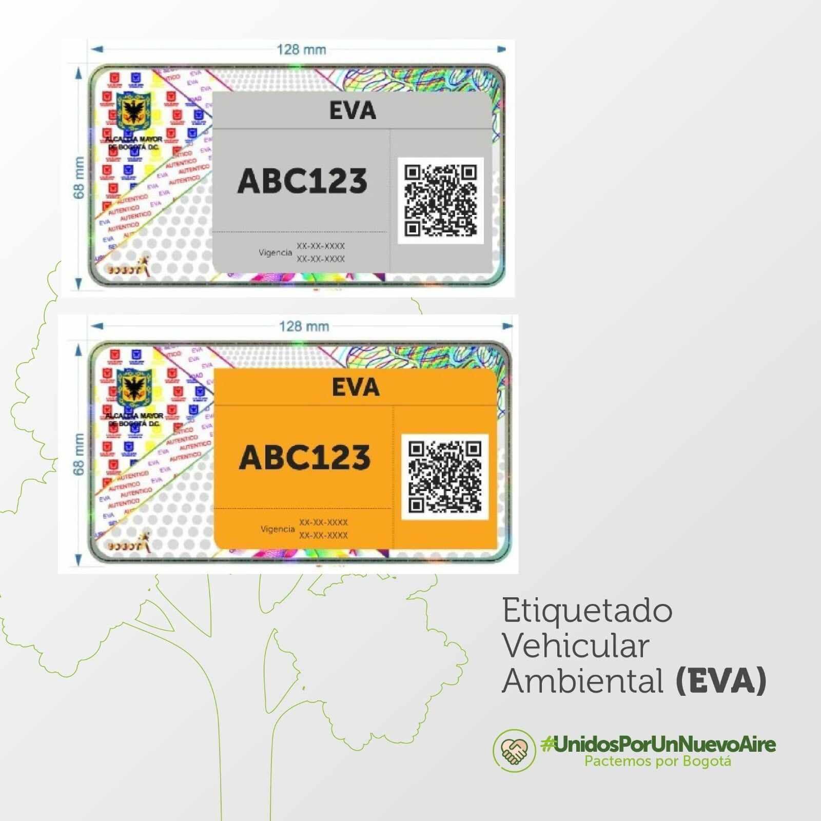 Etiquetado vehicular en Bogotá