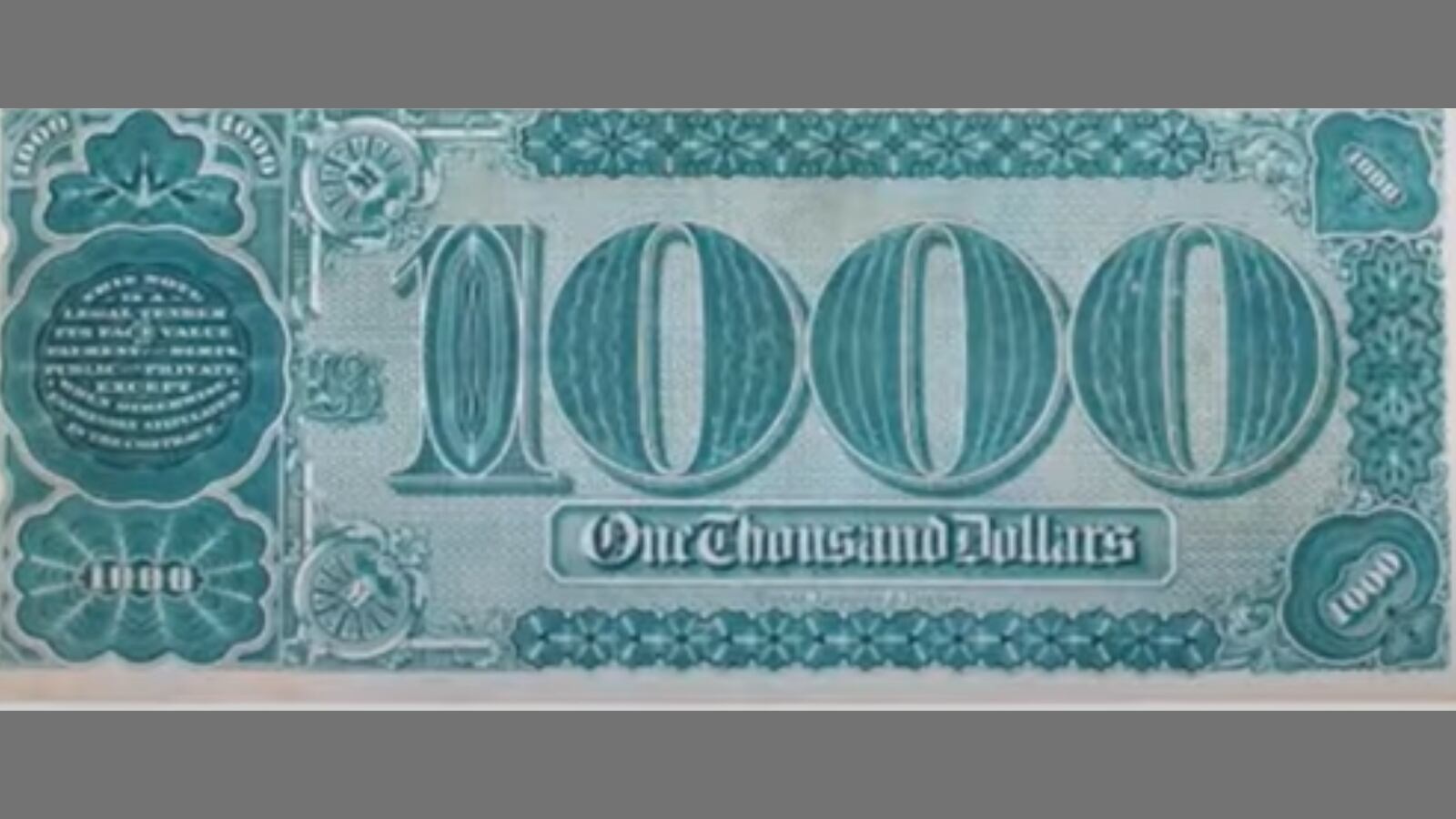 El billete está avaluado por más de 3 millones de dólares