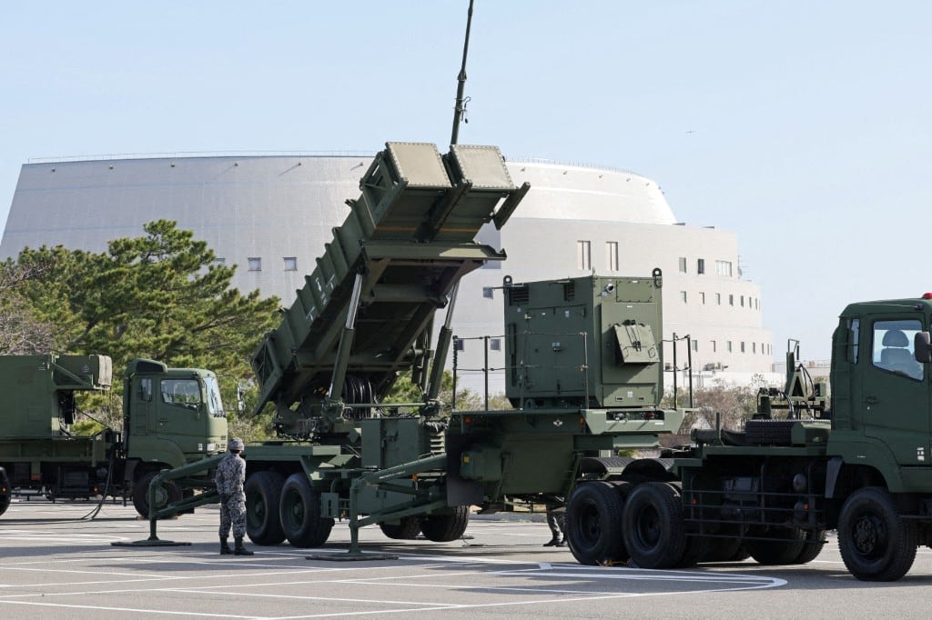 El ejercicio de entrenamiento de despliegue móvil PAC-3 (MIM-104F) se inauguró en la ciudad de Fukuoka, prefectura de Fukuoka, oeste de Japón