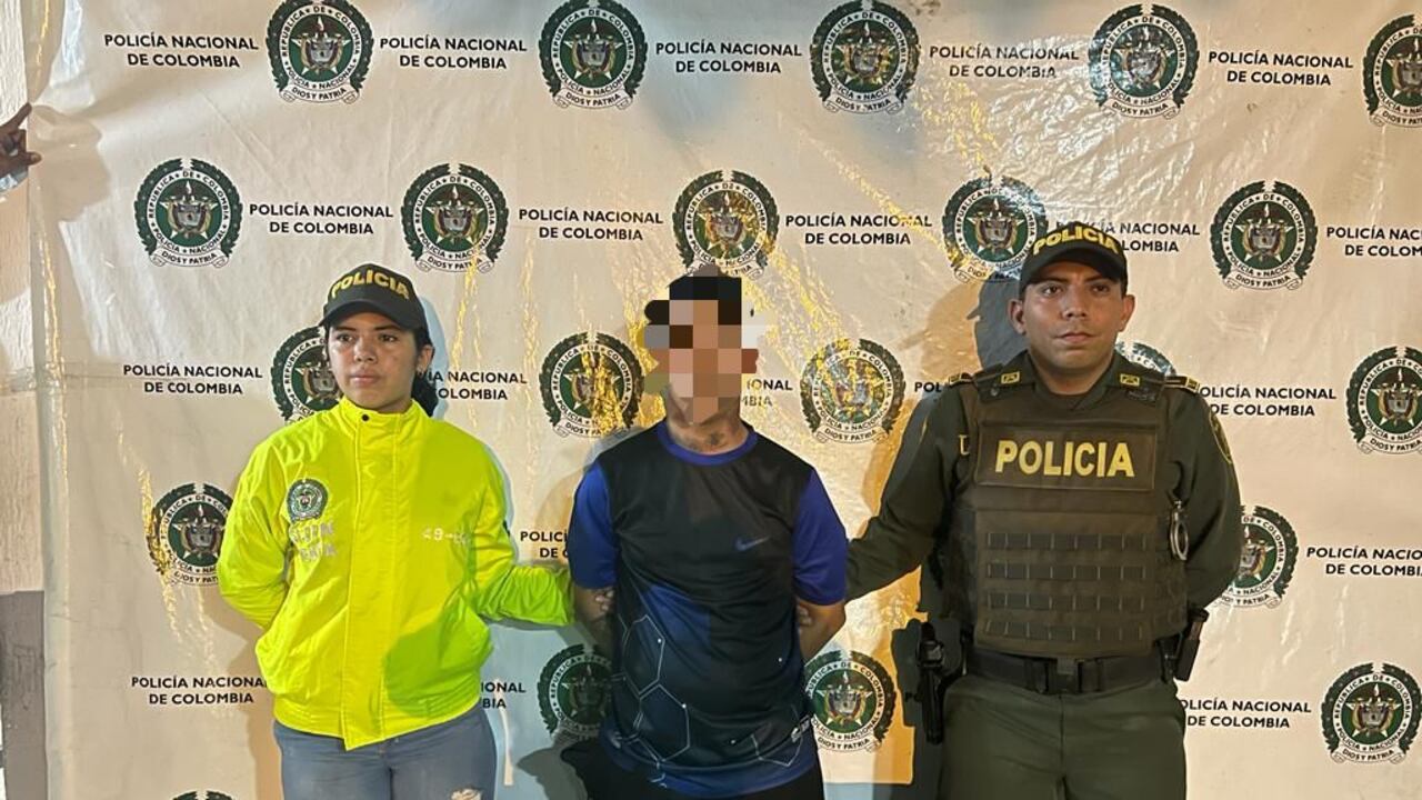 Según las autoridades este hombre capturado en el municipio de Sabanagrande sería miembro de la banda delincuencial Los Costeños.