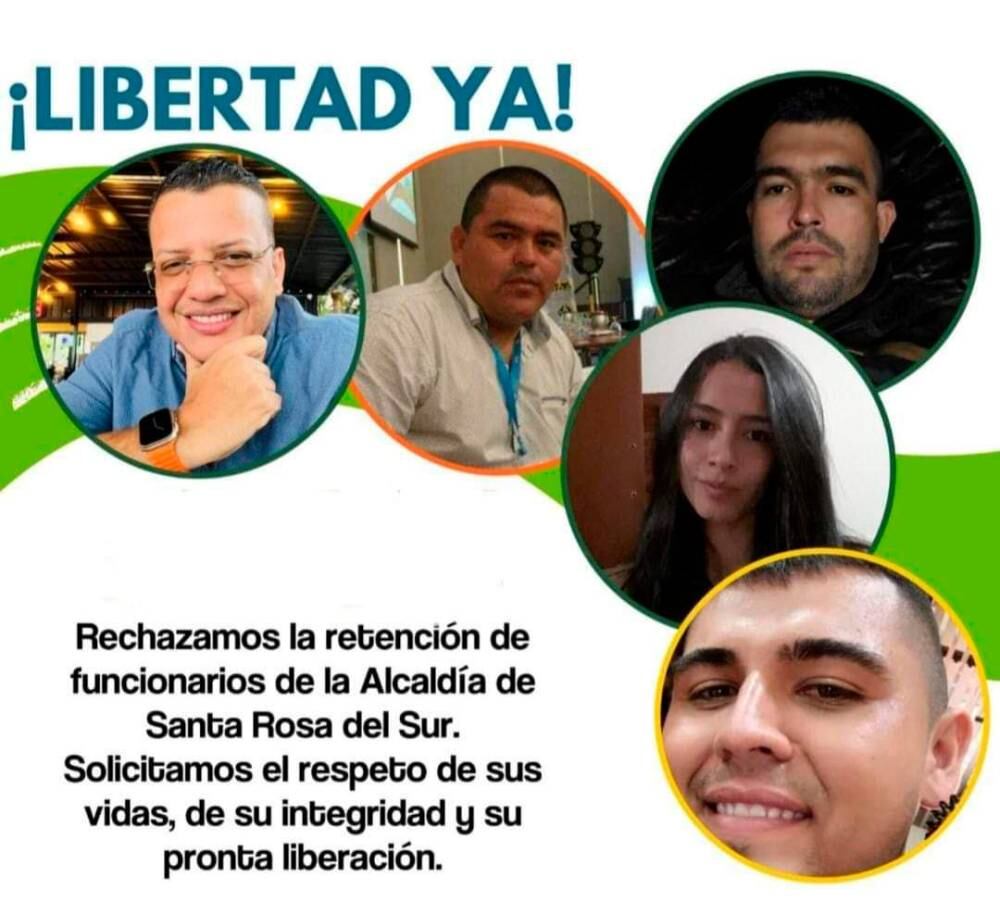 Estas son las cinco personas secuestradas el pasado 9 de junio.