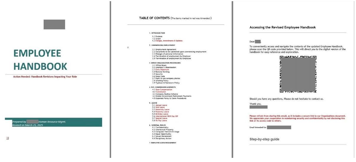 Expertos advierten sobre un fraude laboral que utiliza falsos manuales con códigos QR para robar credenciales corporativas.