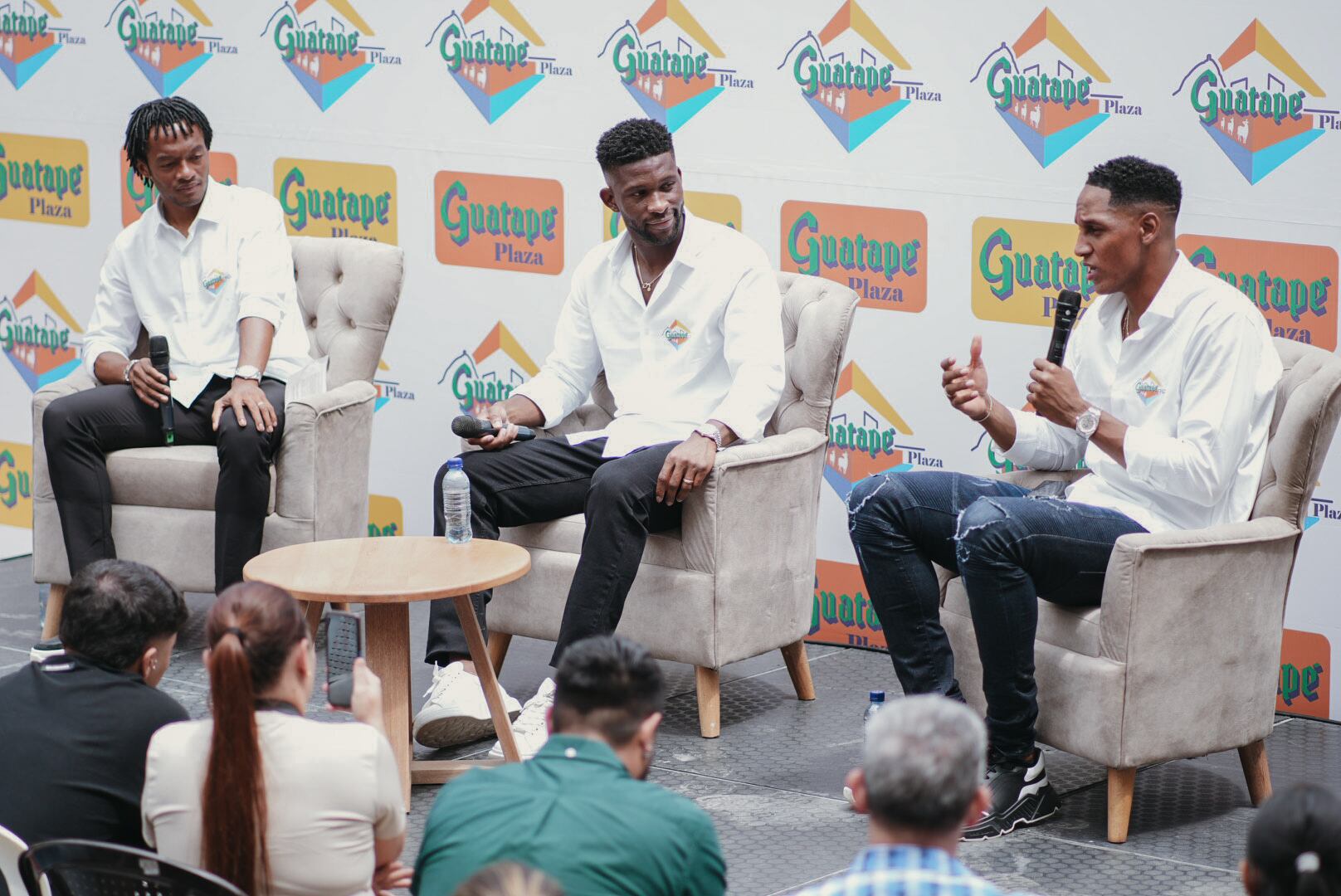 Juan Guillermo Cuadrado, Jerry Mina y Jefferson Lerma