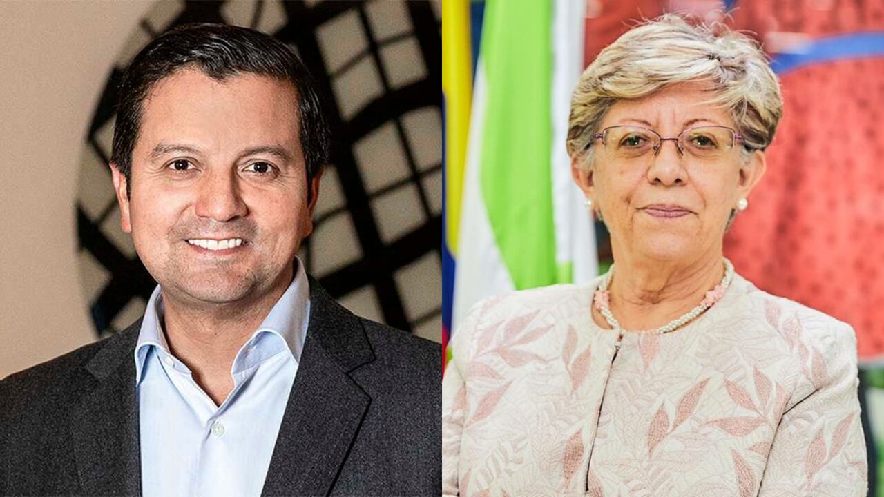 La directora del ICBF, Concha Baracaldo, y el senador por Cambio Radical David Luna.